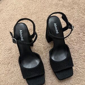 Abound Women's Glittery Black Heels